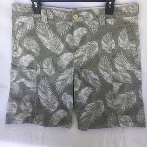 Tommy Bahama Green Print Shorts Men’s Waist 35”